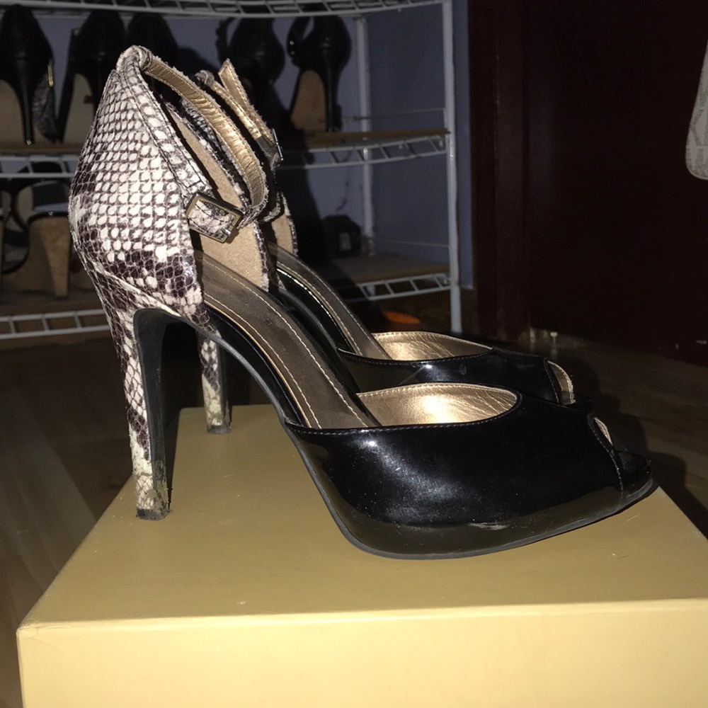 BCBG Ankle Strapped High Heels